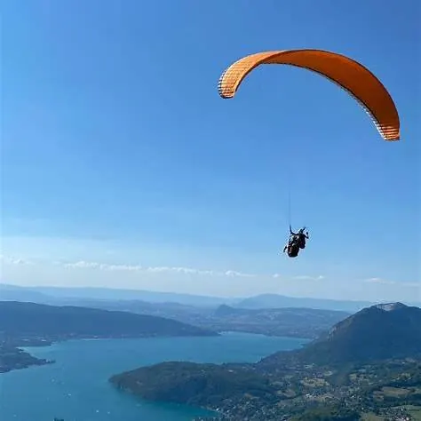 Parapente au-dessus du lac d’Annecy